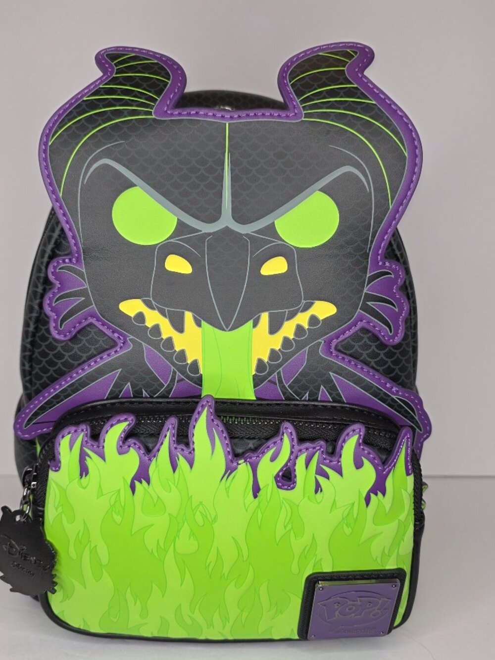 Loungefly Pop! Disney Maleficent Dragon Mini Backpack - Glow in the Dark!
